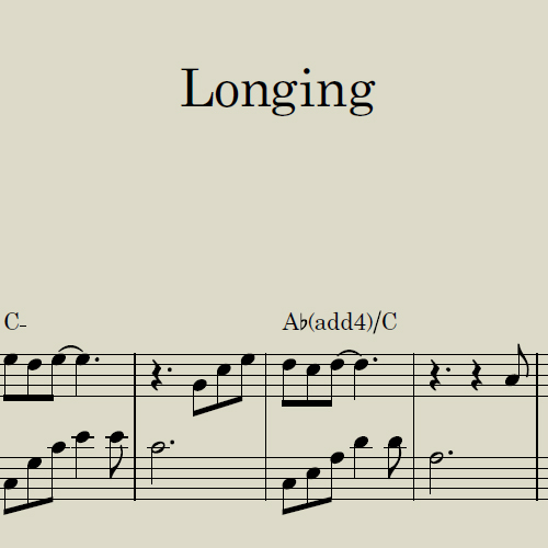 Longing Sheet Music