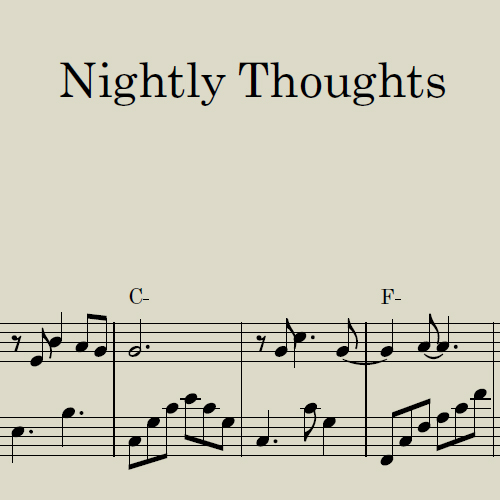 Nightly Thoughts Sheet Music