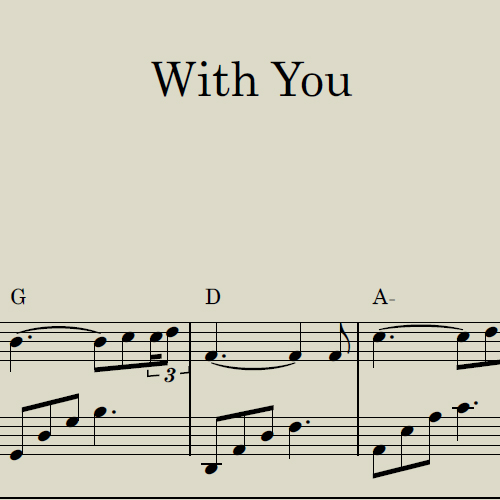 With You Sheet Music